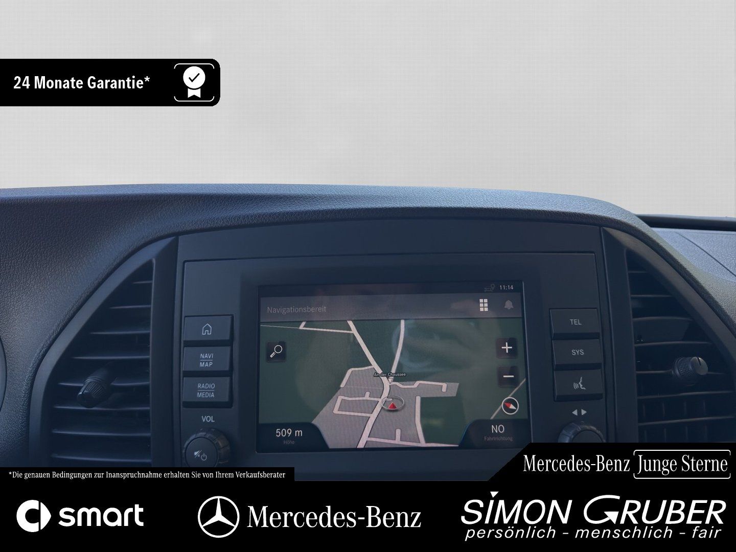 Fahrzeugabbildung Mercedes-Benz Vito 114 Tourer extralang Navi Kamera 8 Sitzer