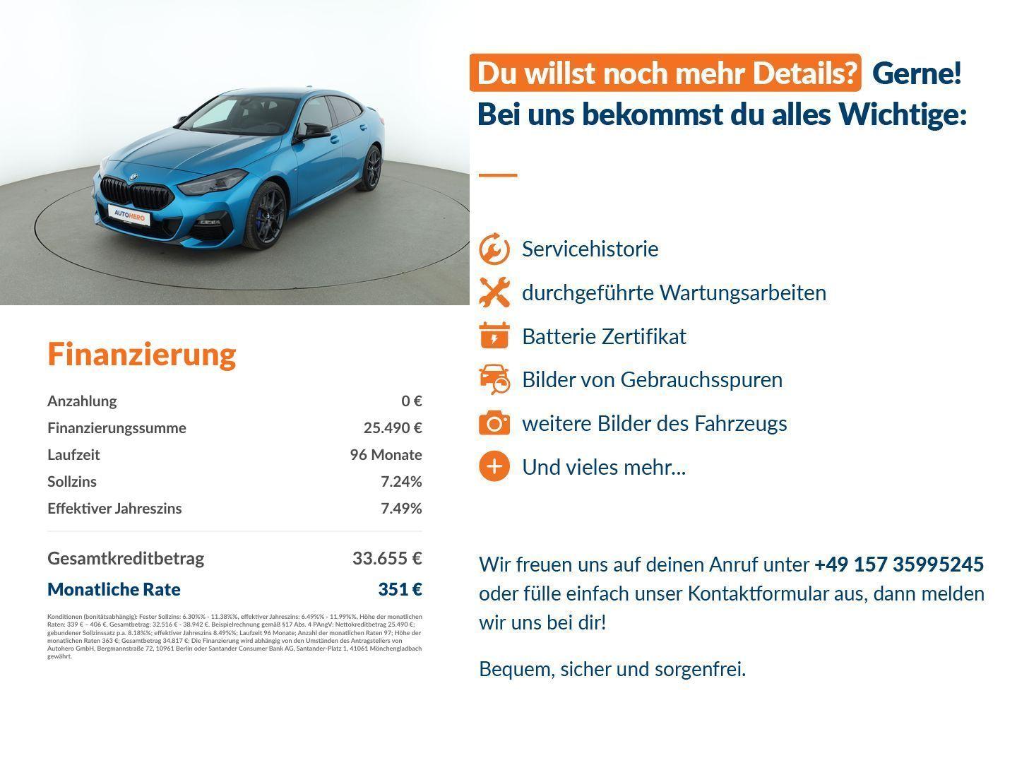 BMW 2er Gran Coupé 2er 218i Gran Coupe M Sport Aut.*LED*TEMPO*CAM*, миниатюра 14