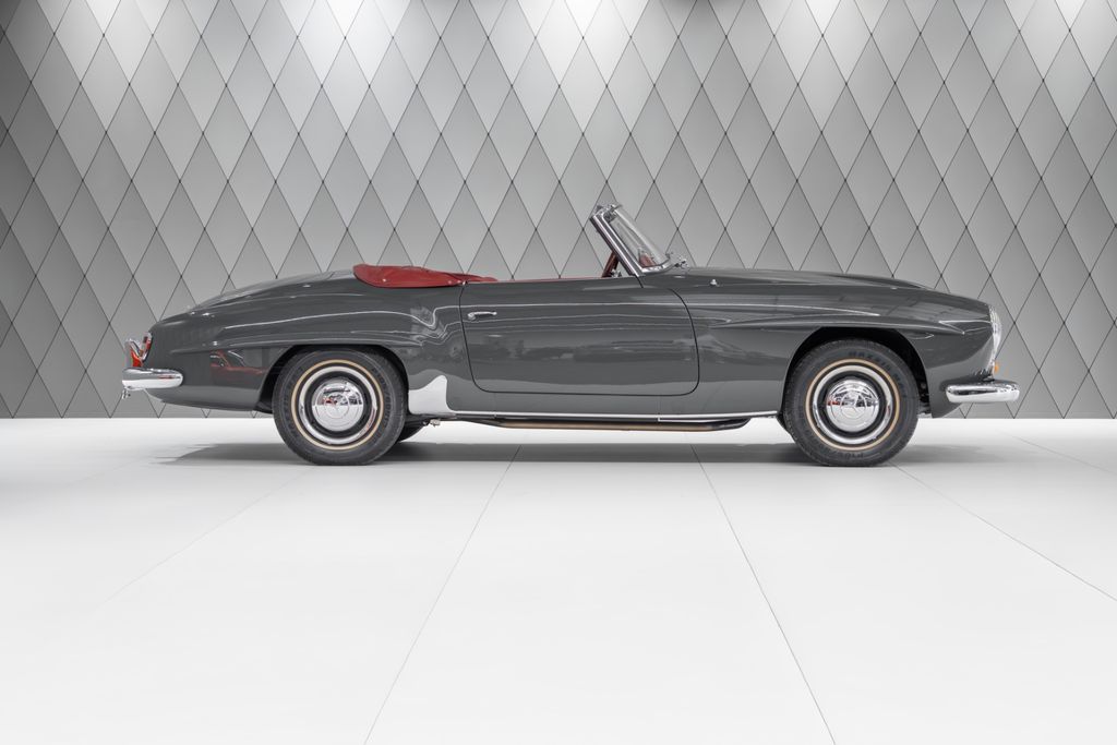 190 SL Cabriolet Baujahr 1955/56 Grau / Rot - Bild 3