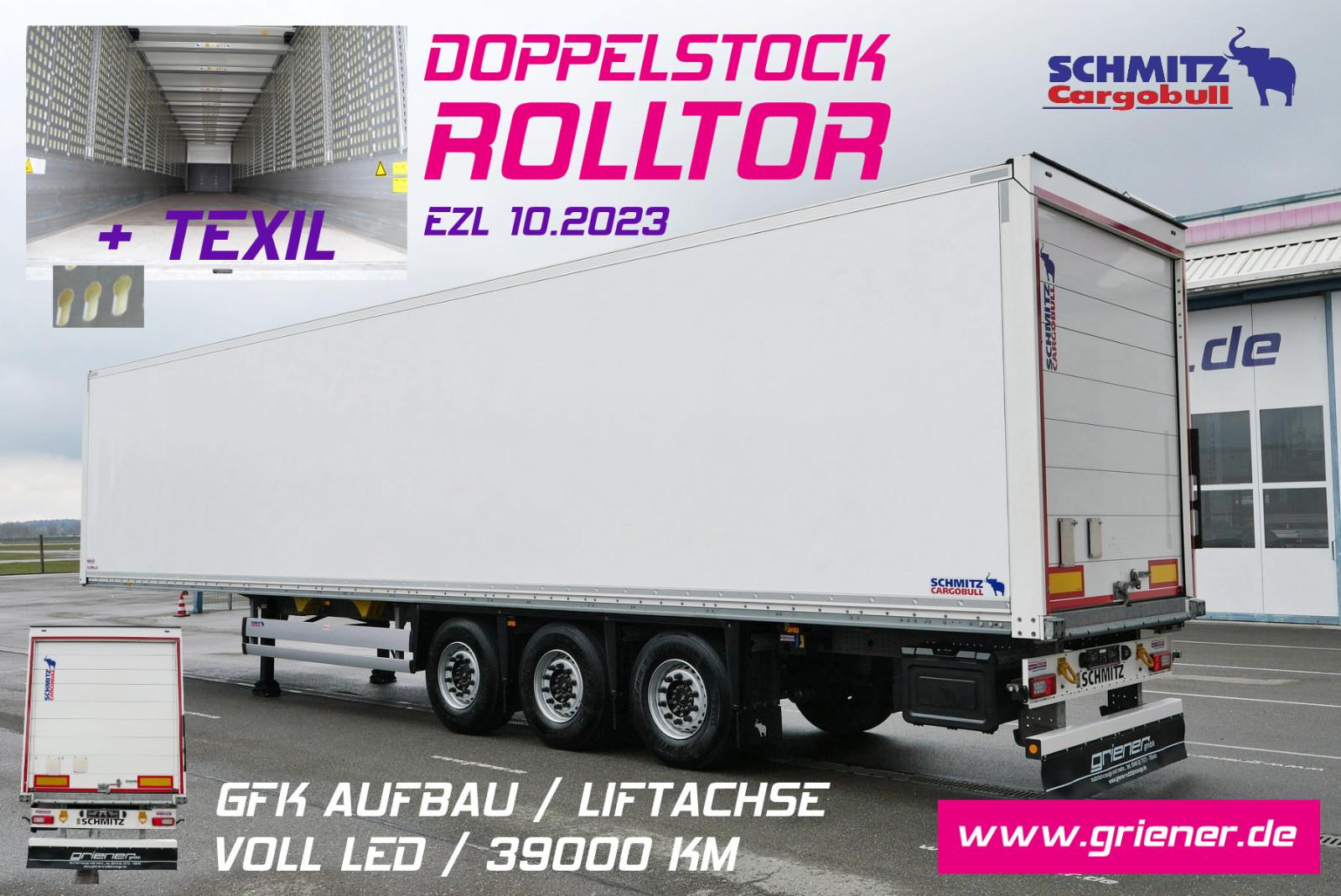 Schmitz Cargobull SBO 24/ROLLTOR DOPPELSTOCK / TEXTIL / LIFT /GFK