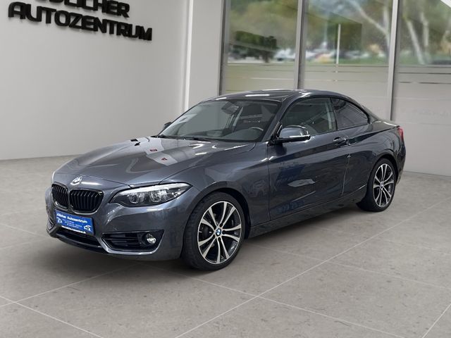 BMW 218i Coupe Sport Line Auto., 2.Hand, Scheckheft