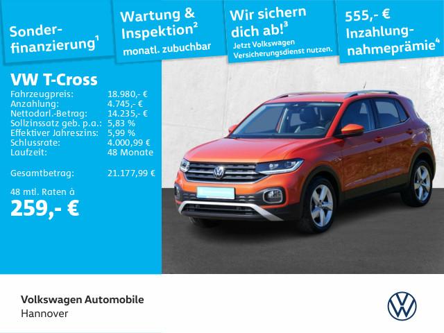 Volkswagen T-Cross 1.0 TSI DSG Style ACC DigCockpit Kamera