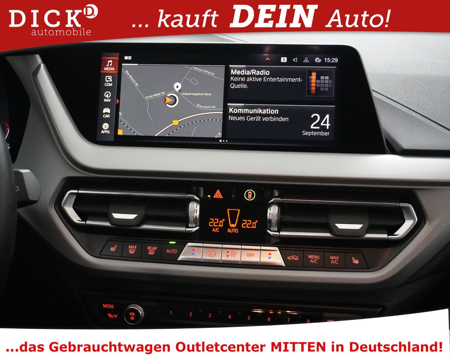 Fahrzeugabbildung BMW 118i Aut.  Advant NAVI PROF+VIRTU+LED+SHZ+TEMP+M