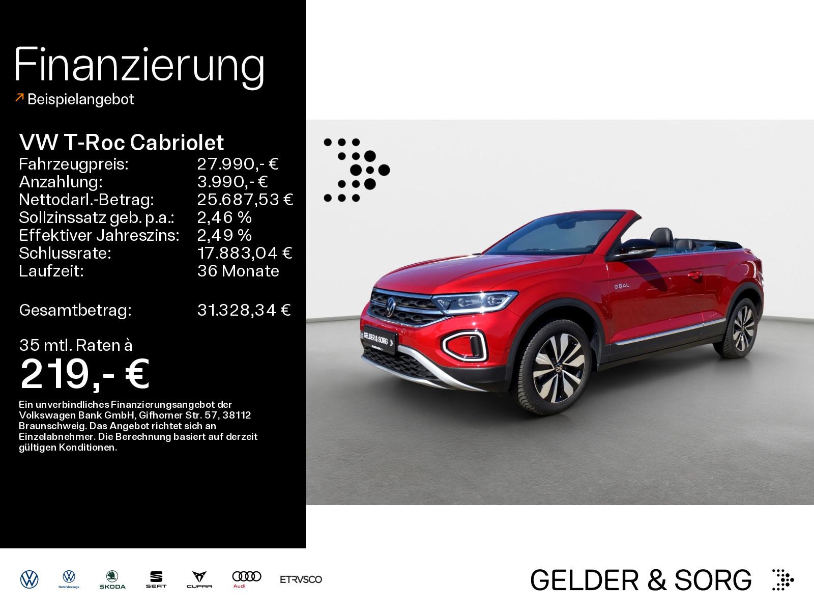 Volkswagen T-Roc Cabriolet 1.0 TSI Goal*RFK*LED*ACC*Digital