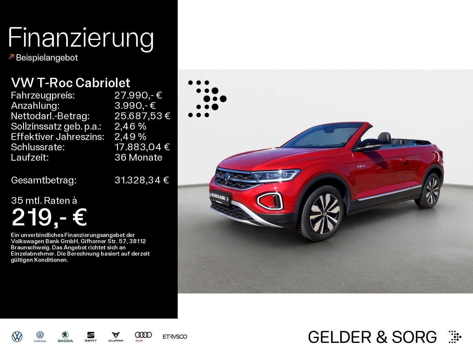 Volkswagen T-Roc Cabriolet 1.0 TSI Goal*RFK*LED*ACC*Digital