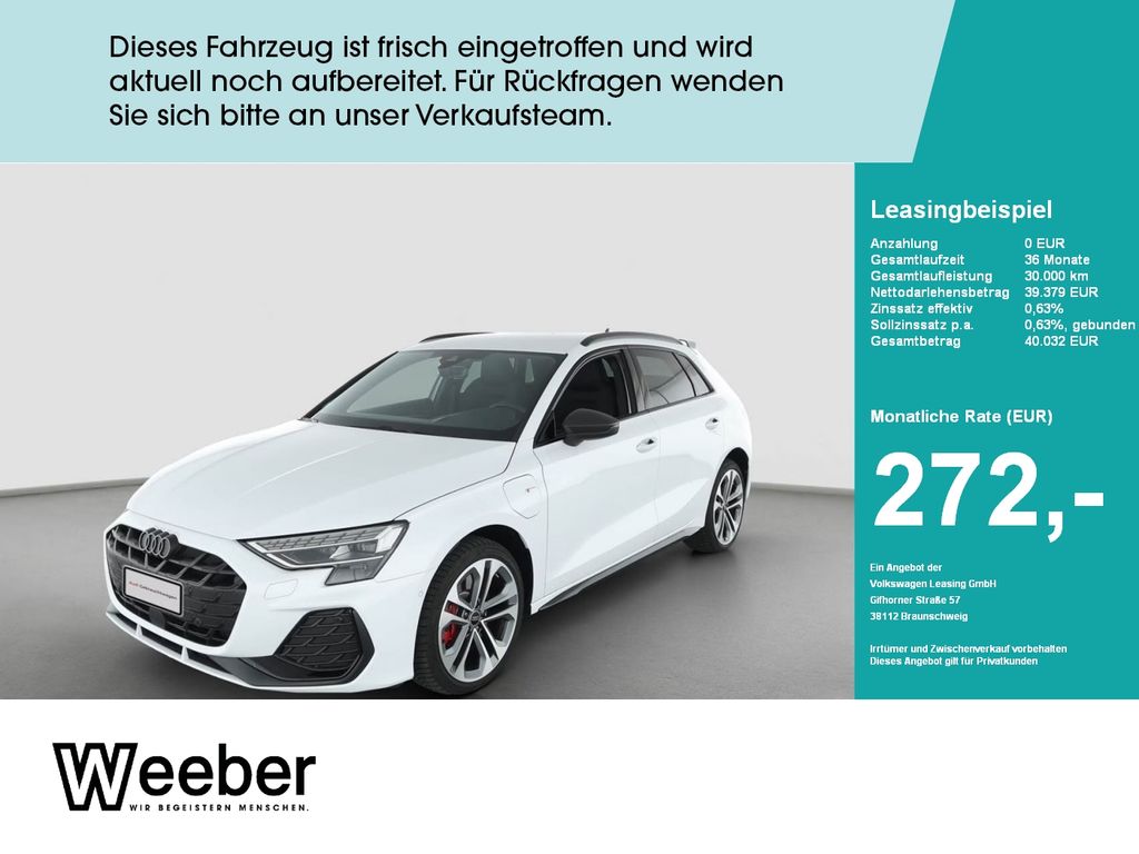 Abbildung Leasingangebot Audi A3 Sportback S line *AHK*KAMERA*SONOS*MATRIX*APP