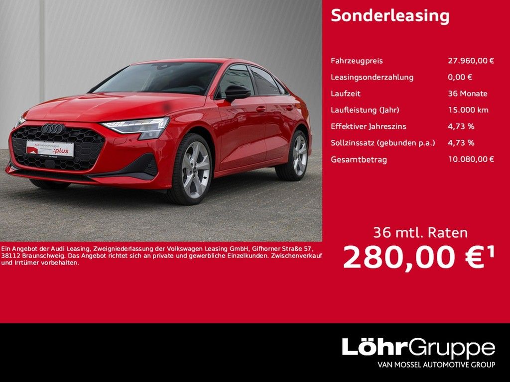 Audi A3 Limo 30 TFSI S line 6-Gang Sonos Head up Disp