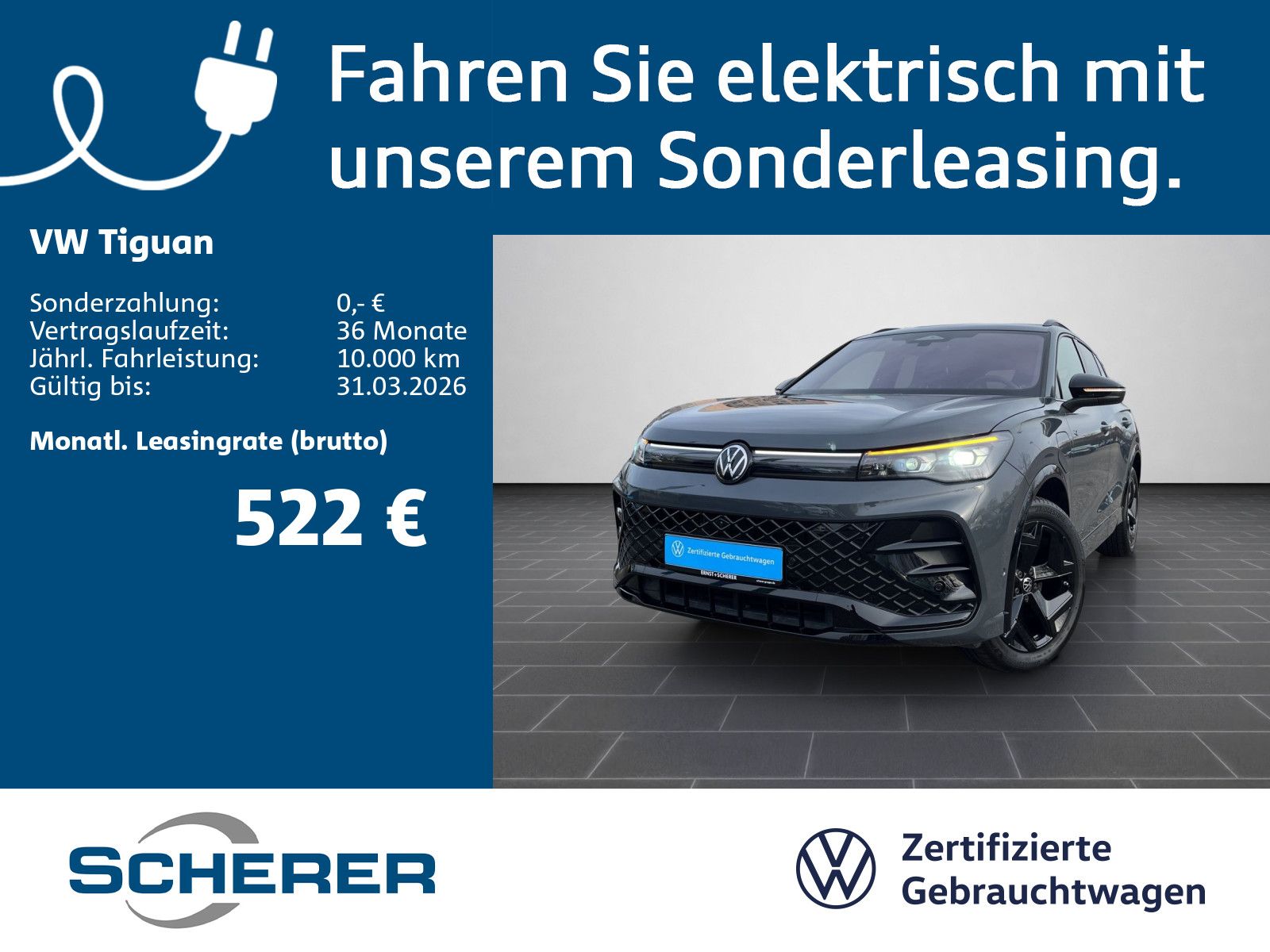 Volkswagen Tiguan 1.5 eHybrid DSG R-Line AHK+Pano+ACC+360°+