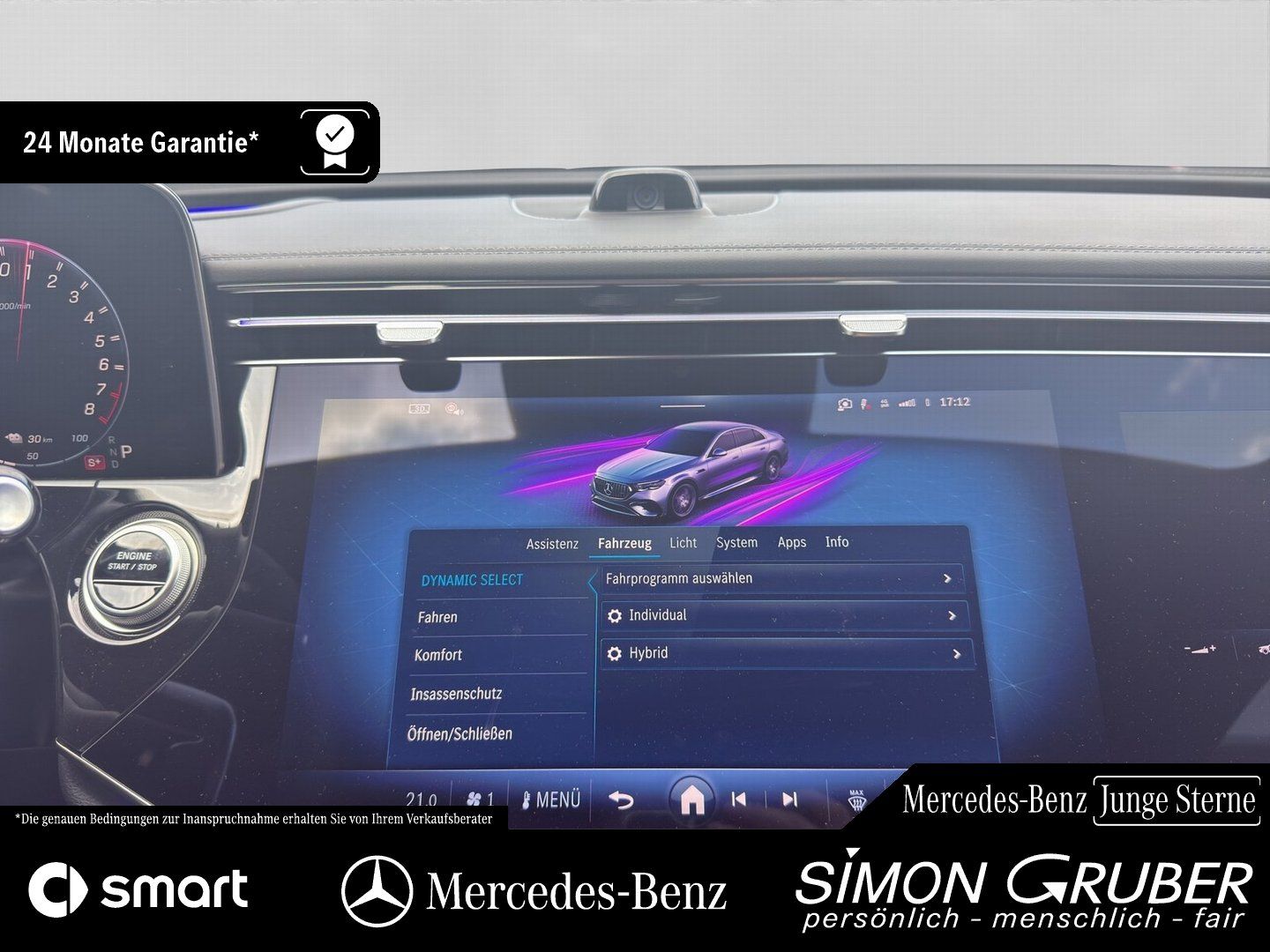 Fahrzeugabbildung Mercedes-Benz E 53 Hybrid 4M+ Perfo Sitz Dynamic+Carbon Nappa