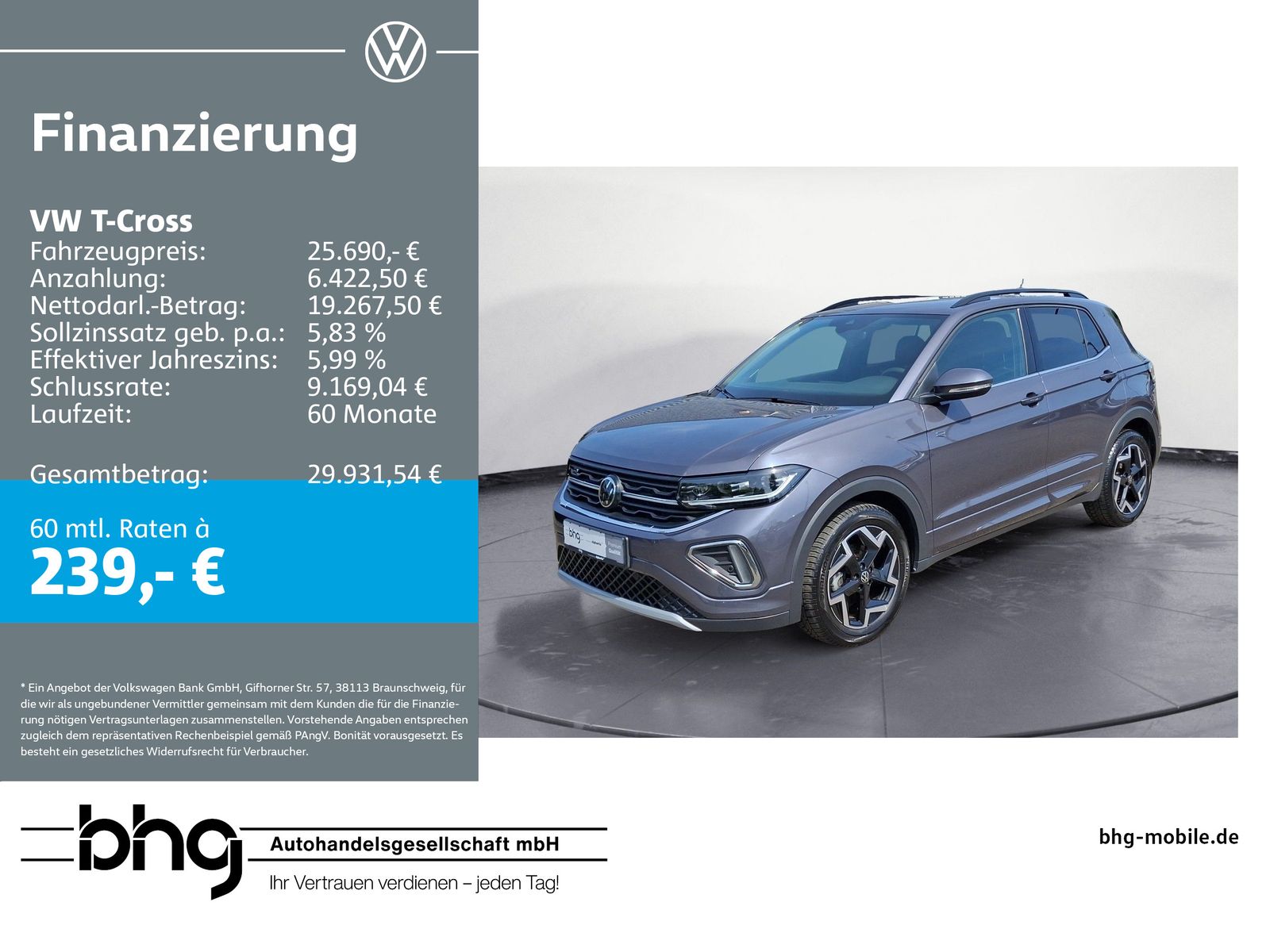 Volkswagen T-Cross 1.5 TSI ACT OPF R-Line AHK TravelAssist