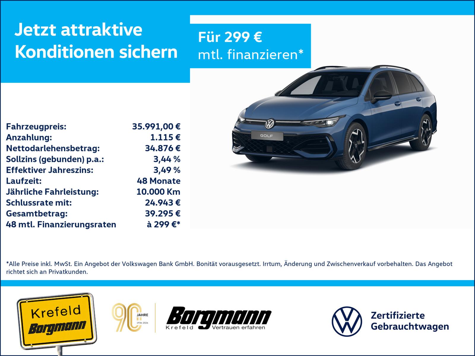 Volkswagen Golf VIII 1.5 eTSI R-Line AHK MATRIX-LED PANO