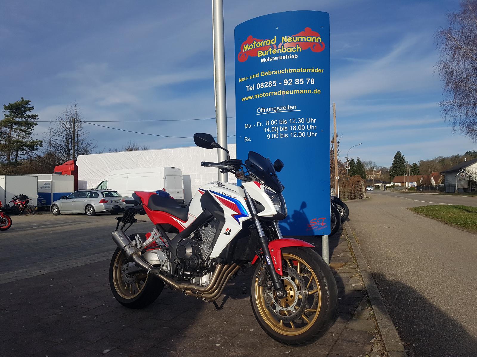 Honda CB 650 FA Viel Zubehör Auspuff/Windschild