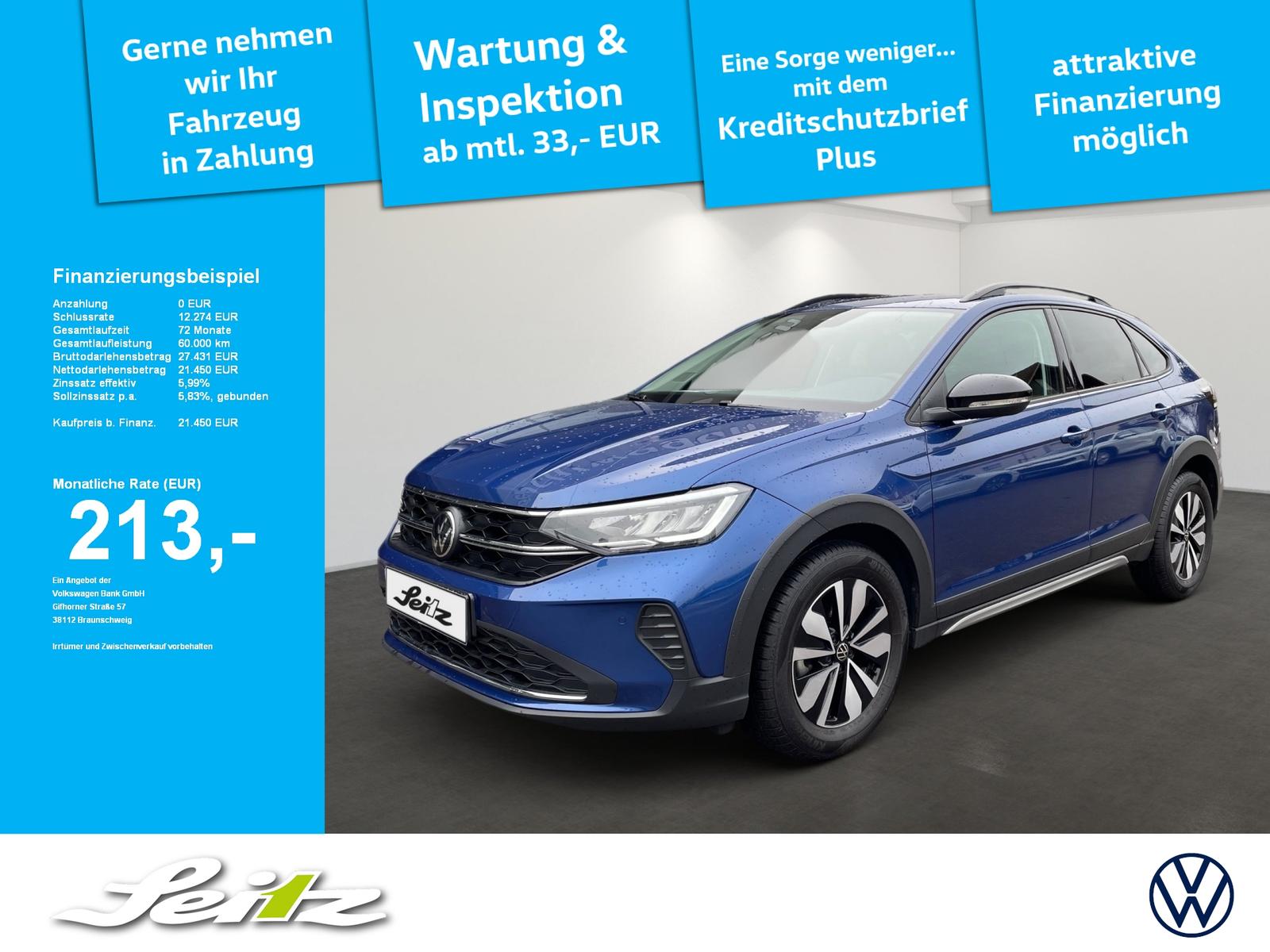 Volkswagen Taigo 1.0 TSI Goal *AHK*PARKESENSOR*LED*