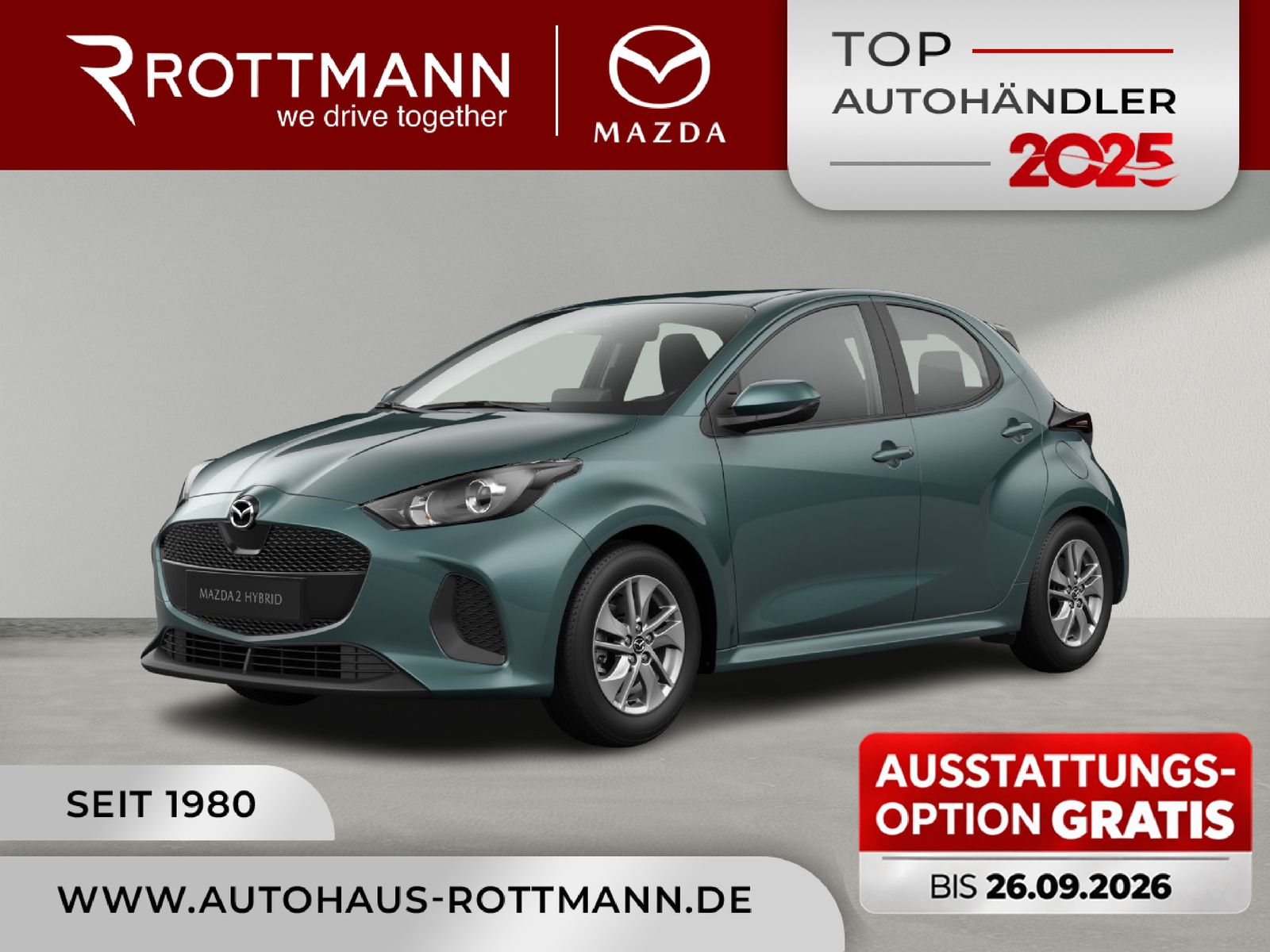 Mazda 2 Hybrid 2026 1.5L VVT-i 116PS Aut. PRIME-Line