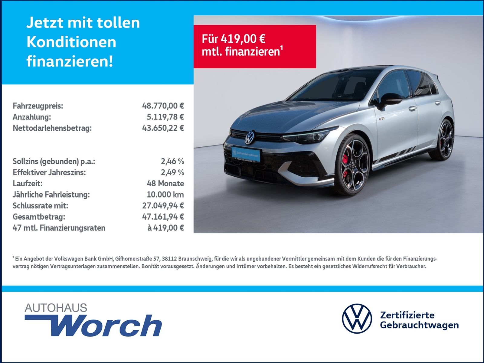 Golf VIII GTI Clubsport AKRA+HuD+PANO+LEDER+