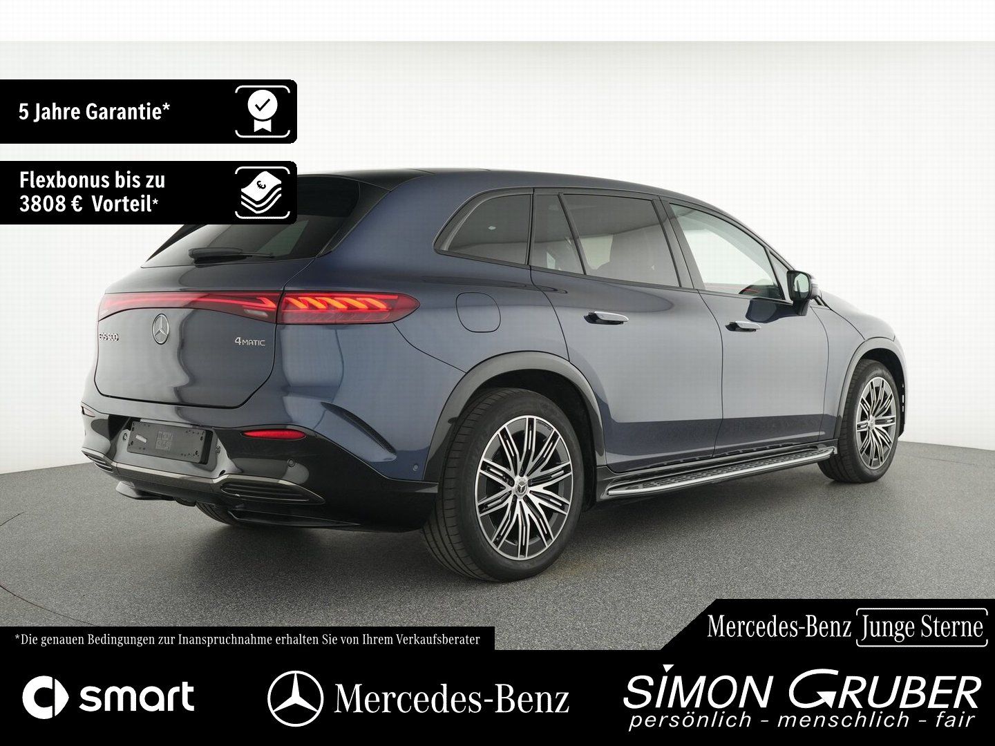 Fahrzeugabbildung Mercedes-Benz EQS 500 4M SUV AMG Massage Sitzklima Hyper AHK