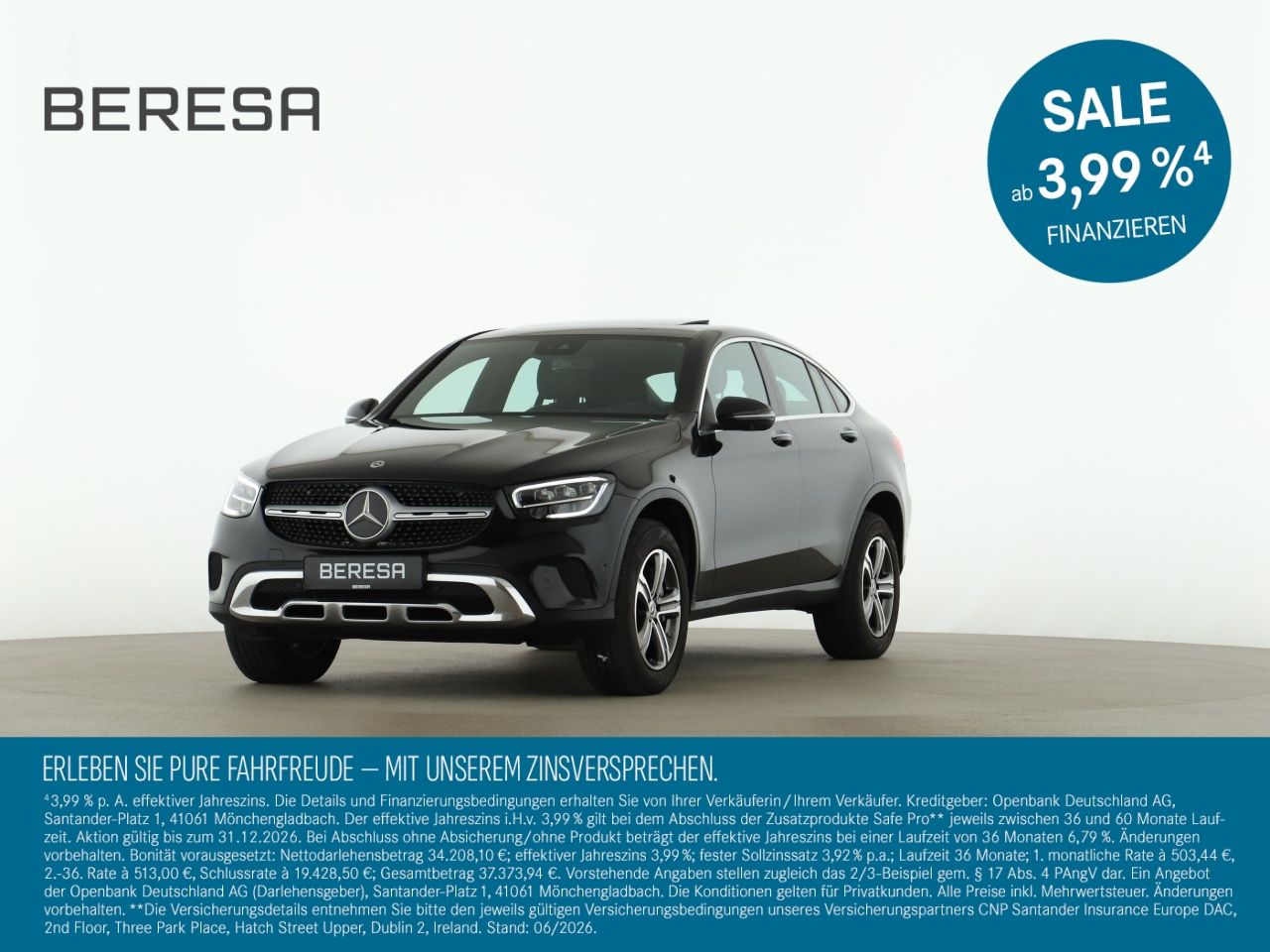 MERCEDES-BENZ GLC 300 de 4M Coupé Schiebedach AHK Distronic