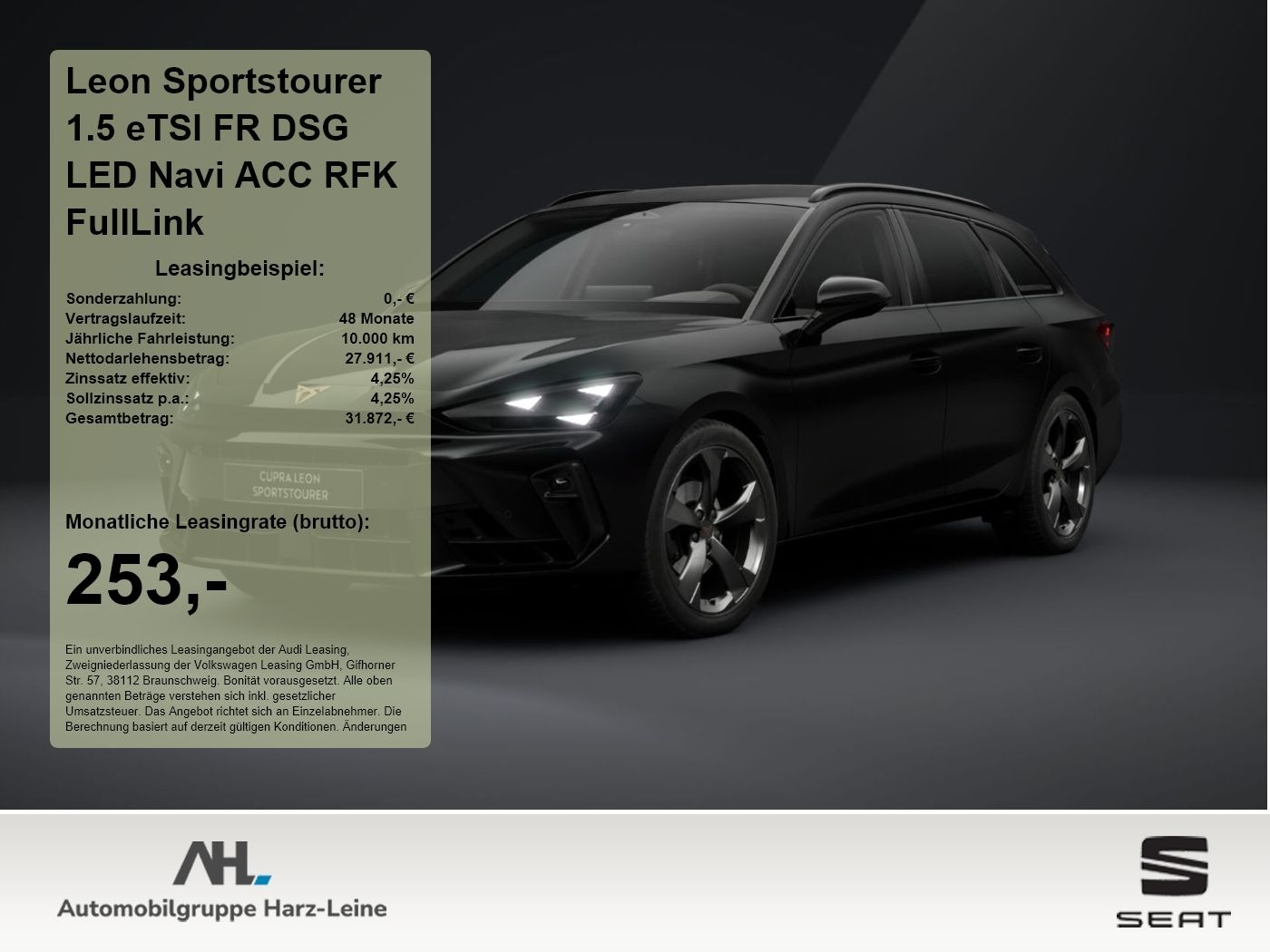 Seat Leon Sportstourer 1.5 eTSI FR DSG LED Navi ACC R
