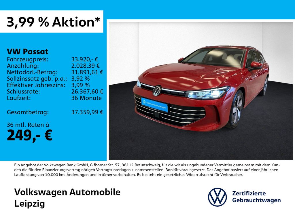 Passat 2.0 TDI Elegance *AHK*Matrix*ACC*360°