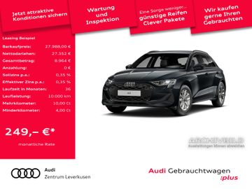 Audi Leasingangebot: Audi A3 Sportback NAVI VIRT ACC KAM SHZ CARPLAY LED