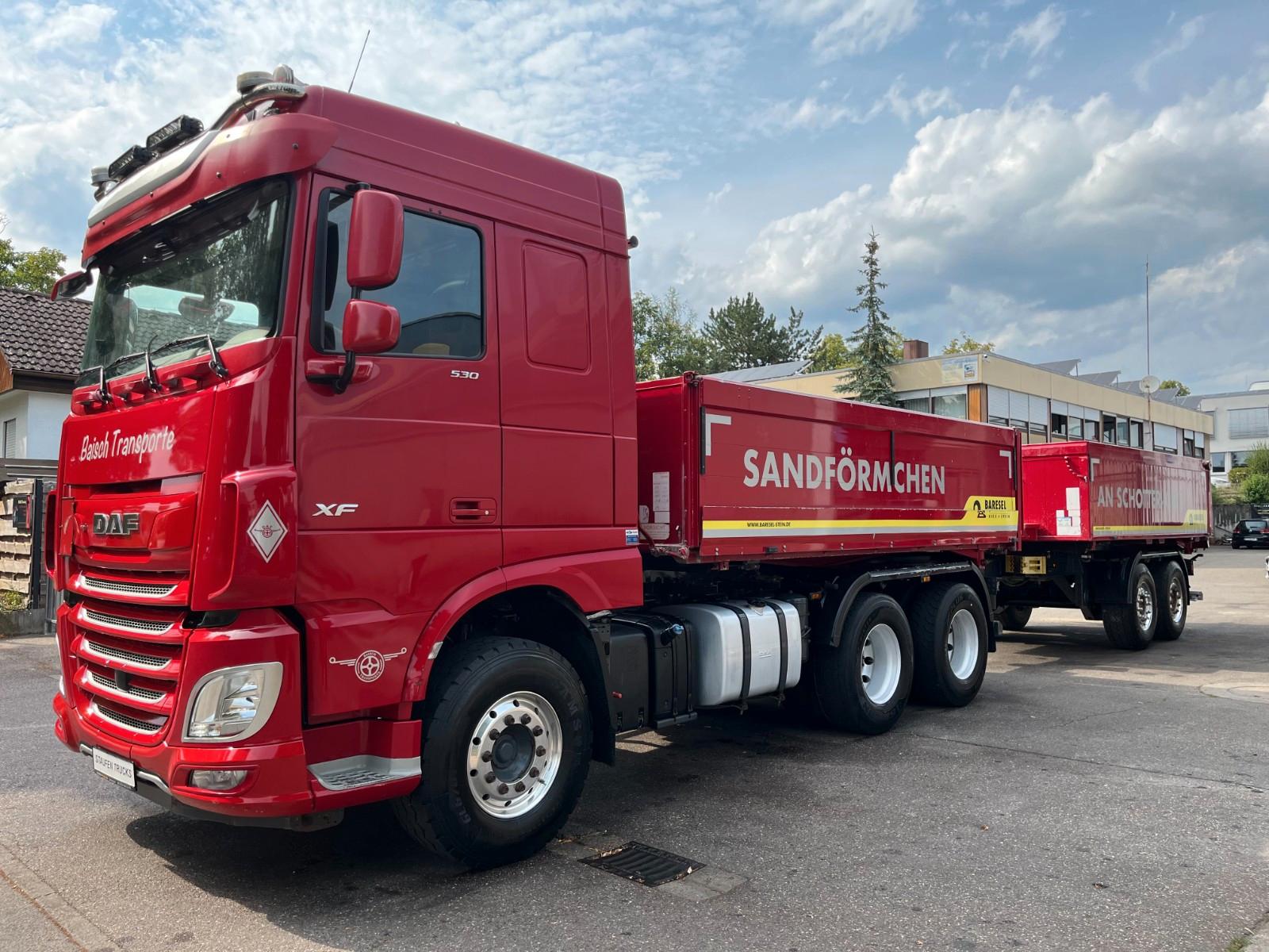 DAF XF 530 FAT 6x4 Kempf 3-Seiten Kipper Bordmat