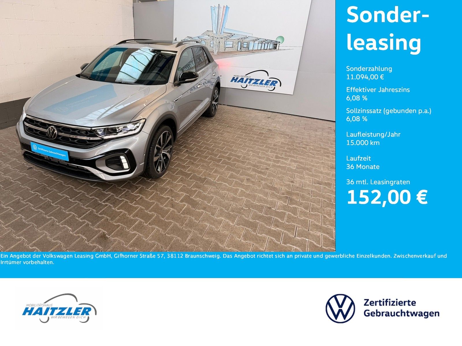 Fahrzeugabbildung Volkswagen T-Roc R-Line 1,5 TSI DSG + Black Style +Pano+ACC