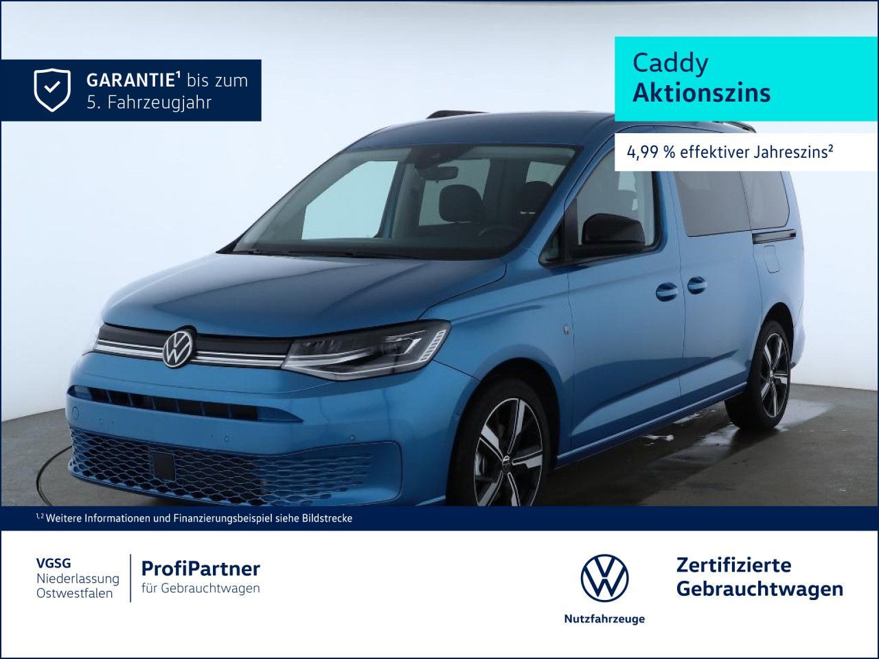 Volkswagen Caddy Maxi Life AHK ACC RearView SideAssist Navi