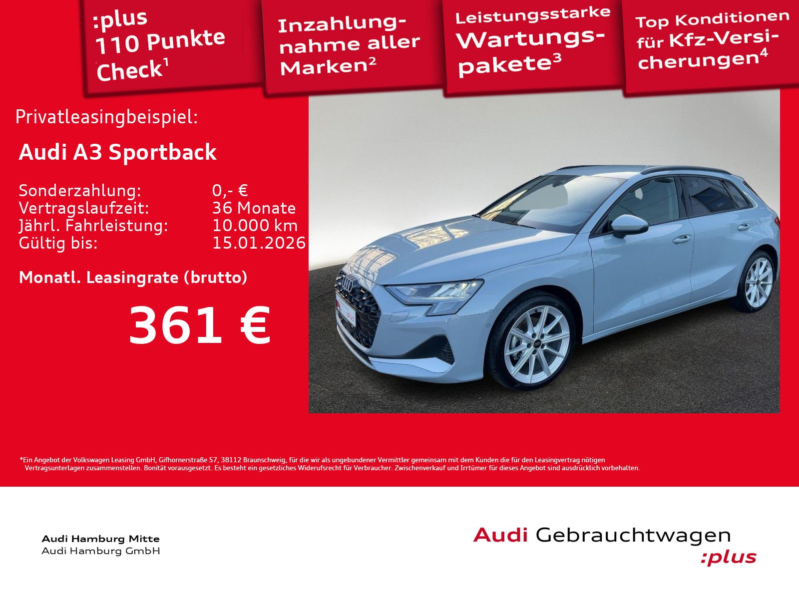 Audi A3 Sportback 35 TDI advanced S tronic Sonos Virt