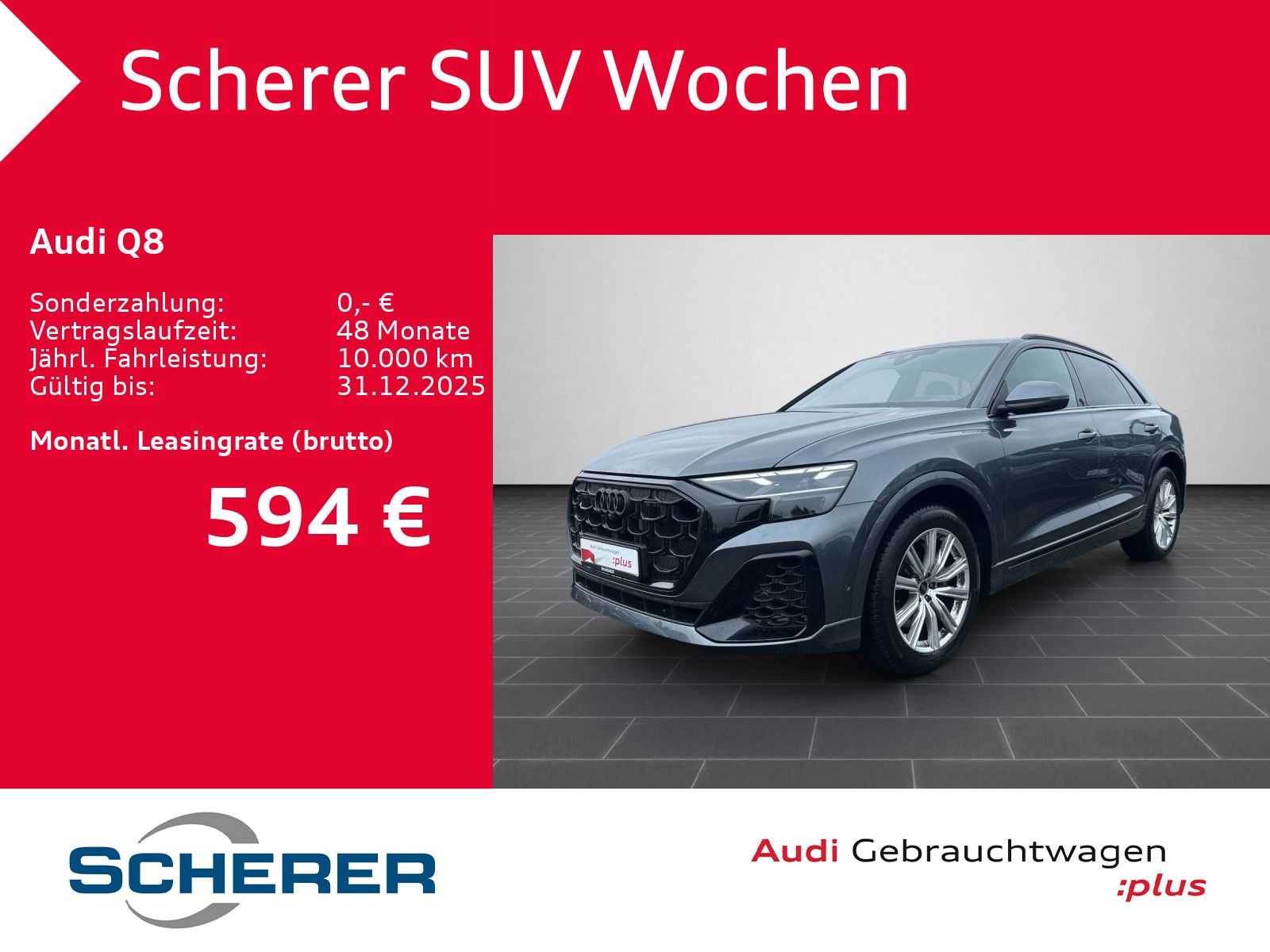 Audi Q8 55 TFSI S line quat./tiptr. AHK/Matrix-LED/Pa