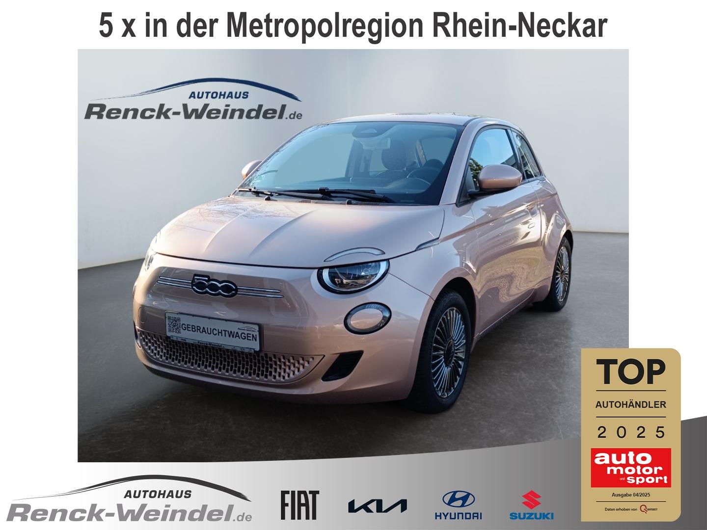 Fiat 500e 42 kWh Icon Navi Klimaautom. LED Apple CarP