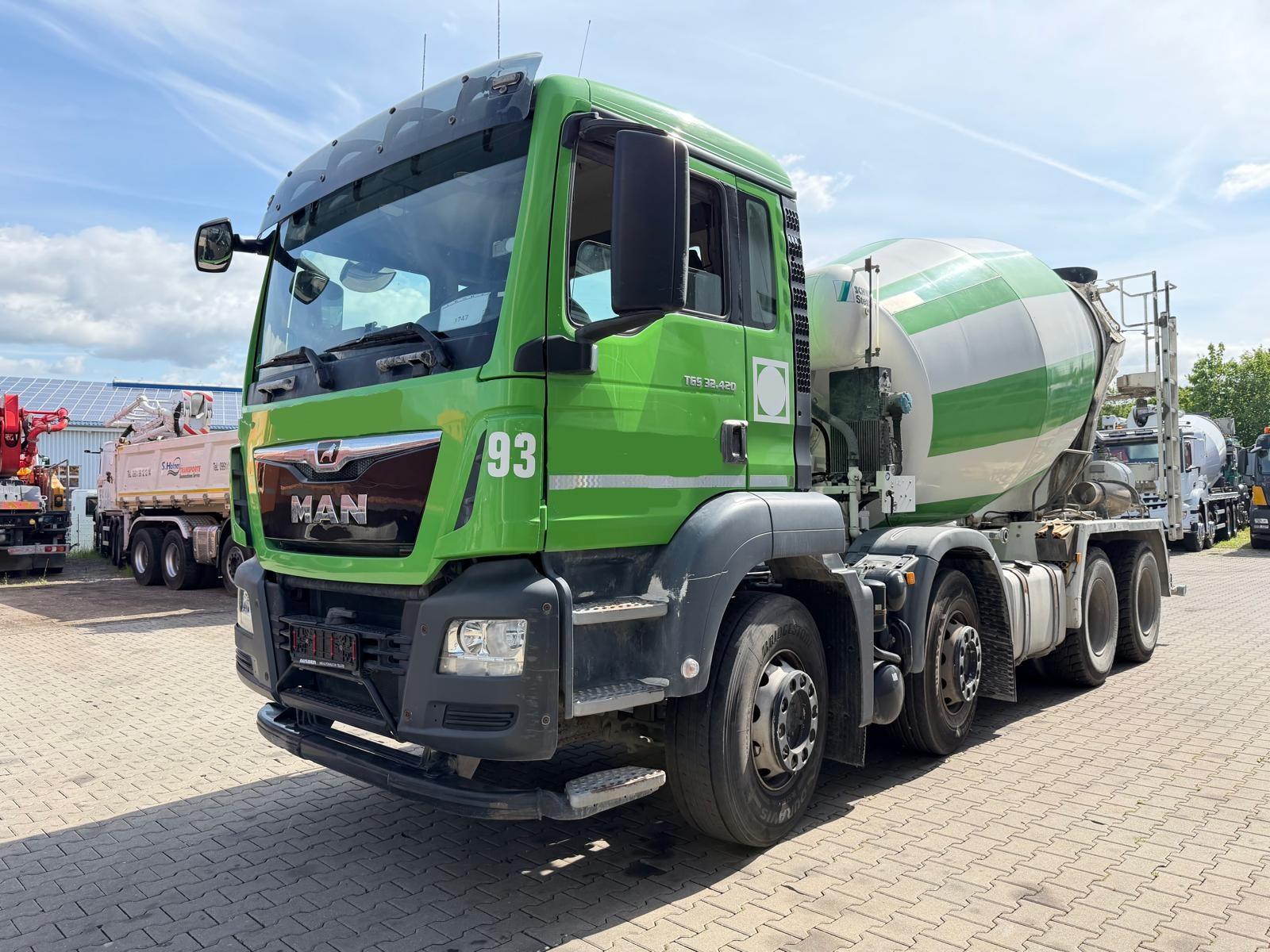 MAN TGS 32.420 Stetter 9m³ German Truck