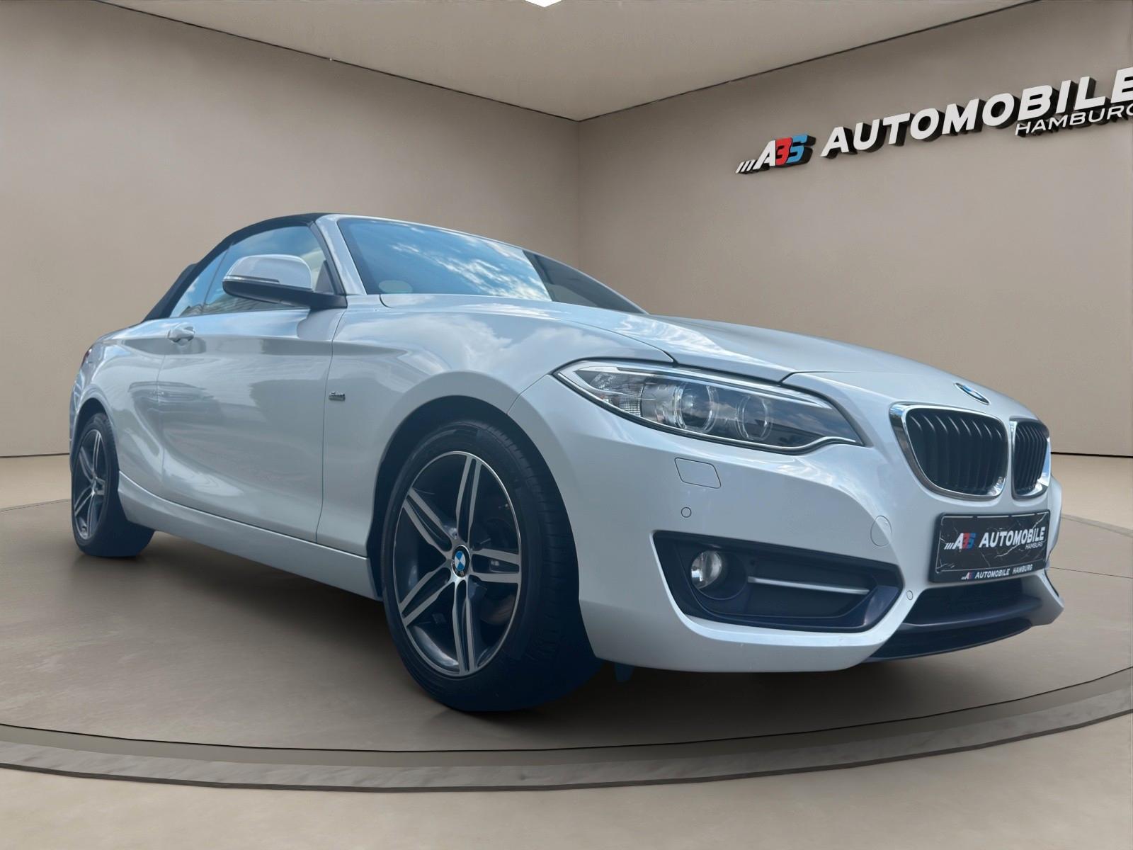 BMW 218d CABRIO AUT M-SPORT NAVI/LEDER/BIXEN/KEYL