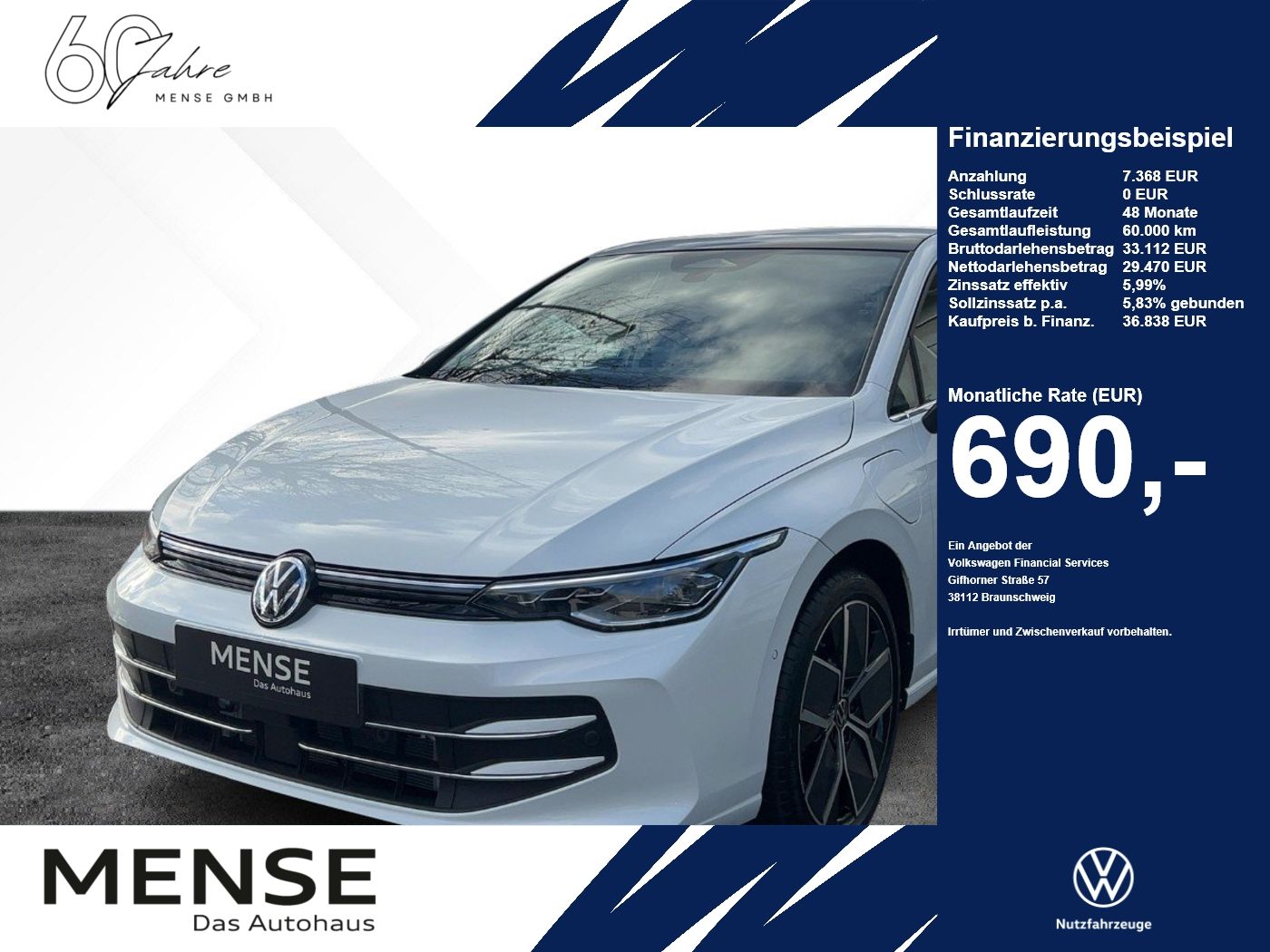 Volkswagen Golf Style 1.5 l eHybrid OPF / 85 kW (116 PS) 6-