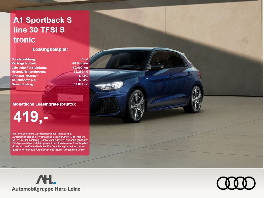 A1 Sportback S line 30 TFSI S tronic 2xKlima ACC