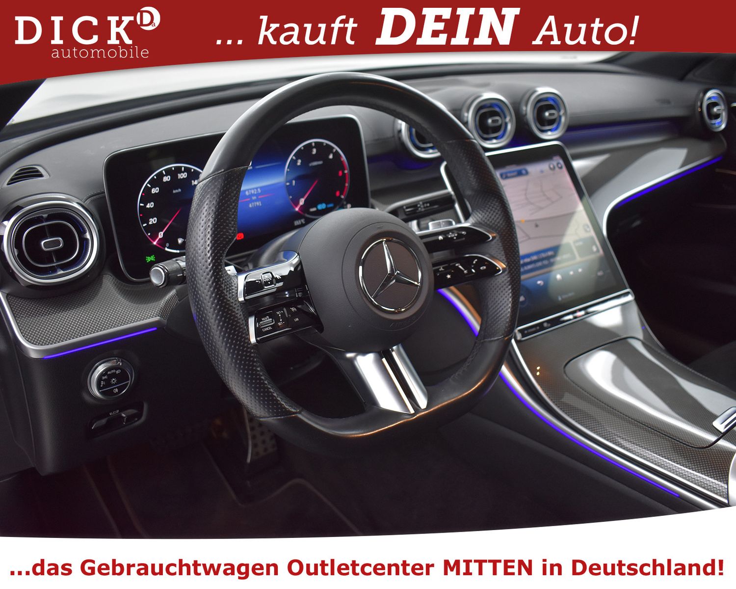 MERCEDES-BENZ C200d 2X AMG Line CARBON+VIRTU+KAM+ALCANTAR+LED+ - Image 10