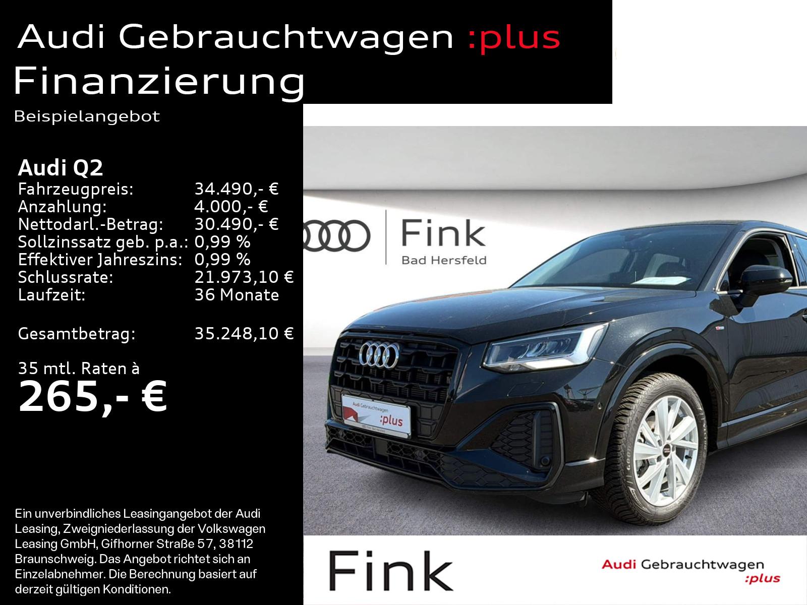 Audi Q2 S line 35 TFSI Kamera Navi