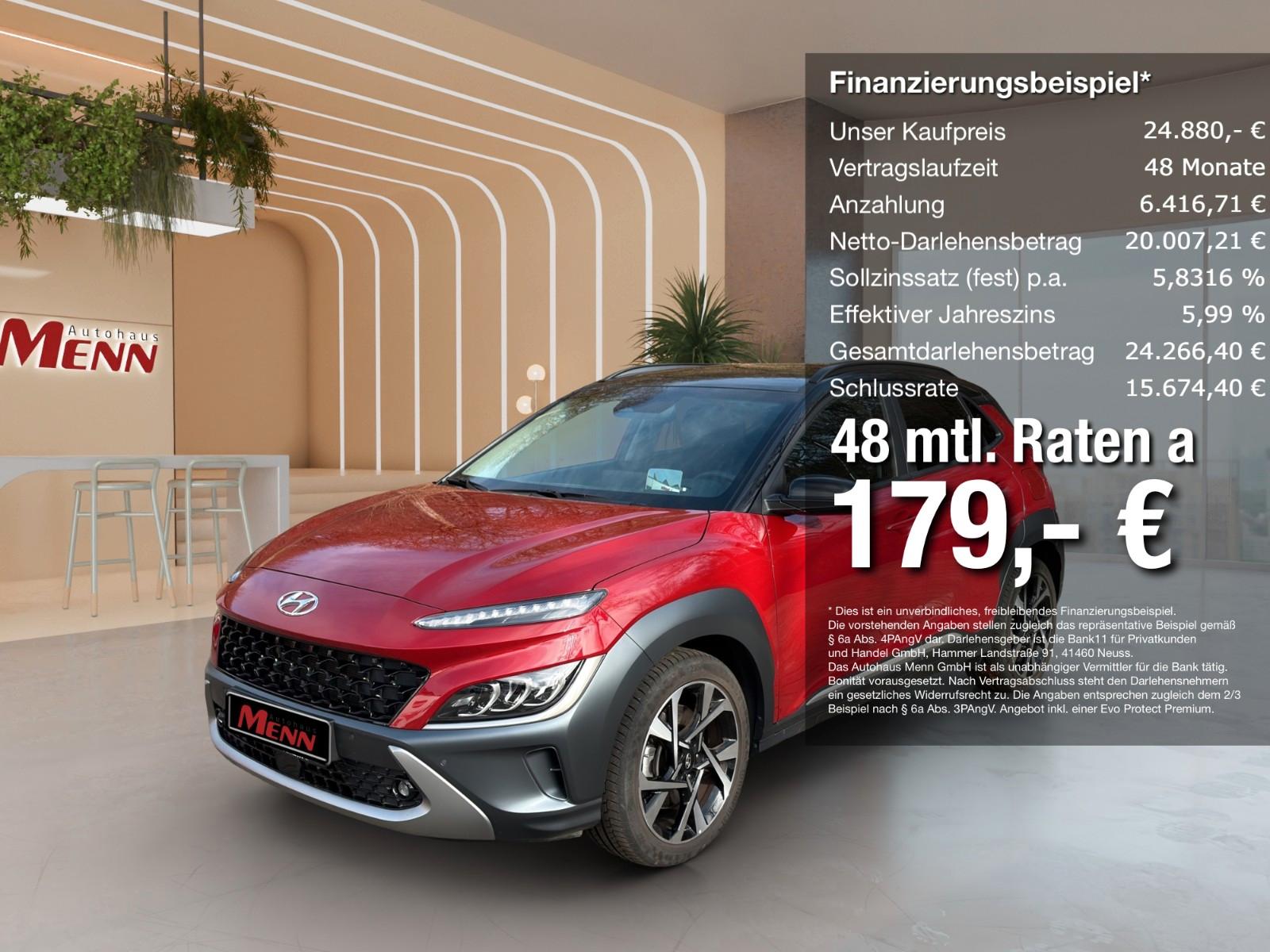 Hyundai KONA 1.6 T-GDI 4WD DCT Sitzheizung Kamera AHK