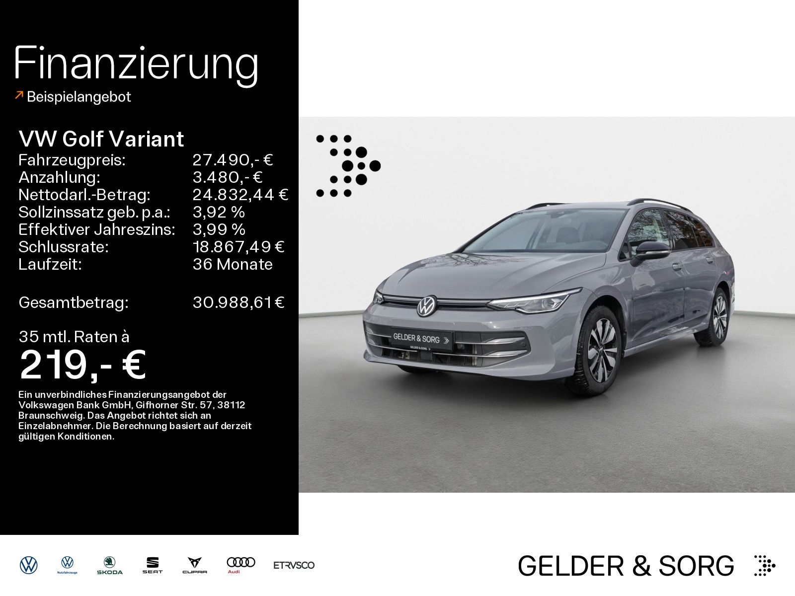 Volkswagen Golf Variant 1.5 TSI Goal RFK*AHK*ACC*NAVI*