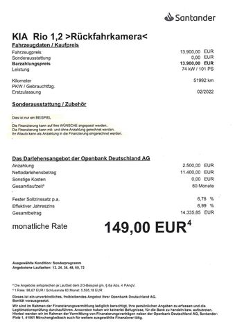 Fahrzeugabbildung Kia Rio 1,0 TGDi Spirit >LED/Sitzheiz/PDC/TEMP<