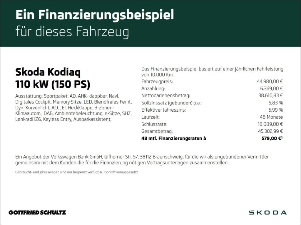 Skoda Kodiaq Sportline TSI iV DSG Matrix AHK Navi R-Ka imagem 2