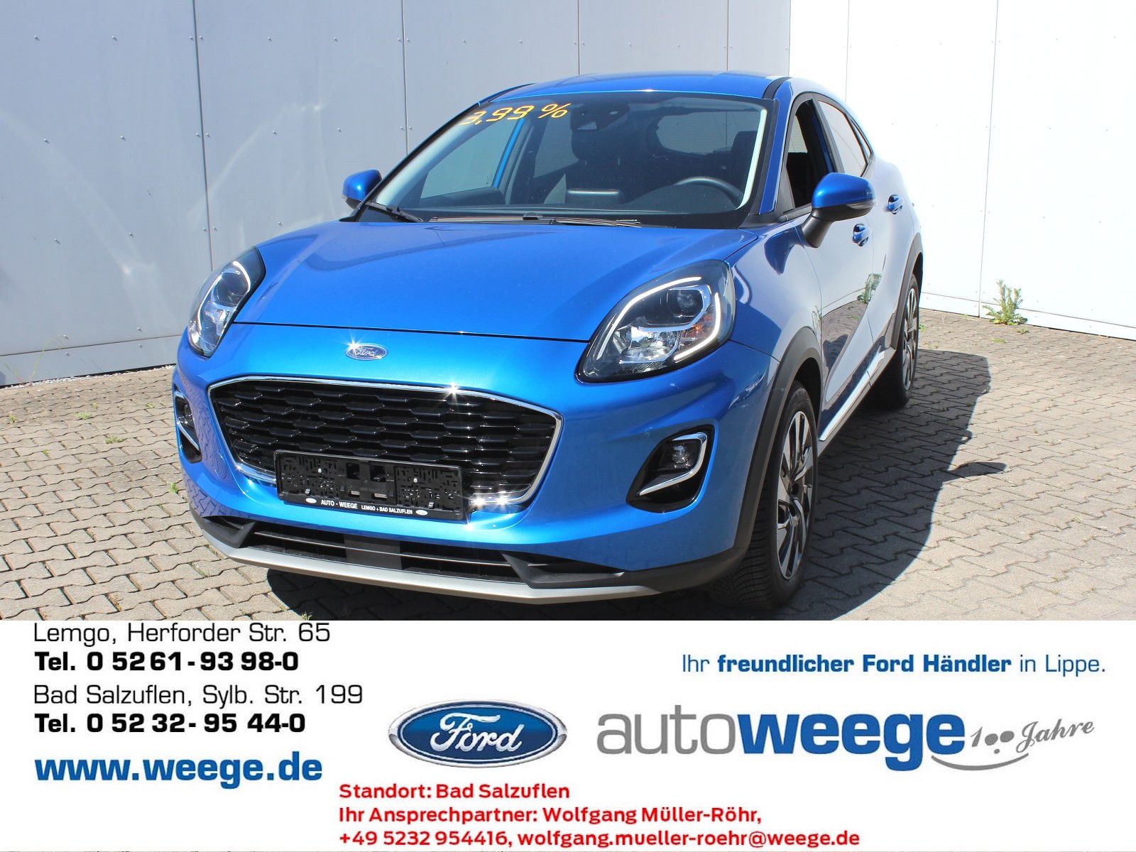 Fahrzeugabbildung Ford Puma Titanium 1,0 EcoBoost Mild Hybrid
