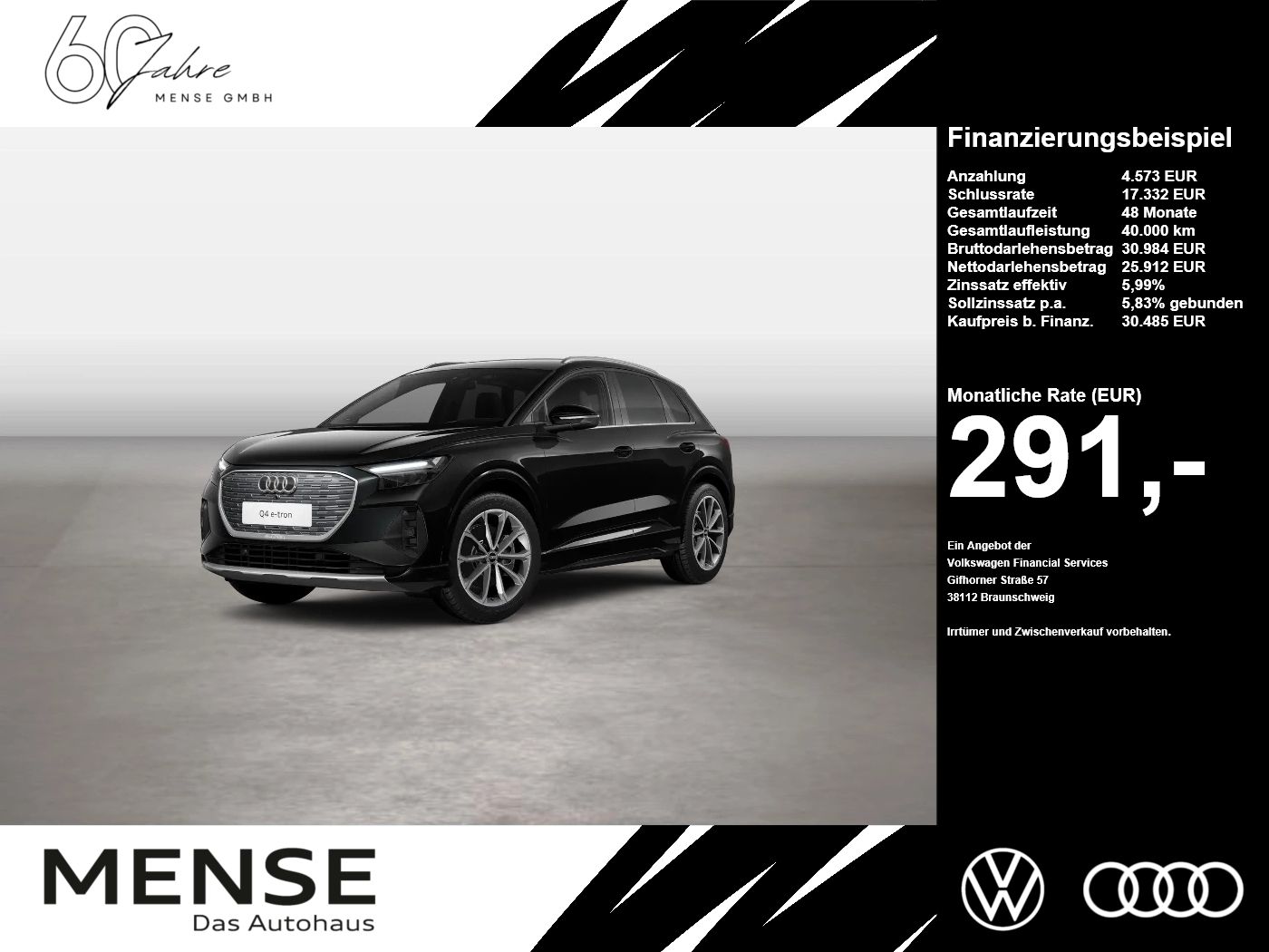 Audi Q4 e-tron 40 e-tron 150 kW CarPlay Sonos HUD ACC