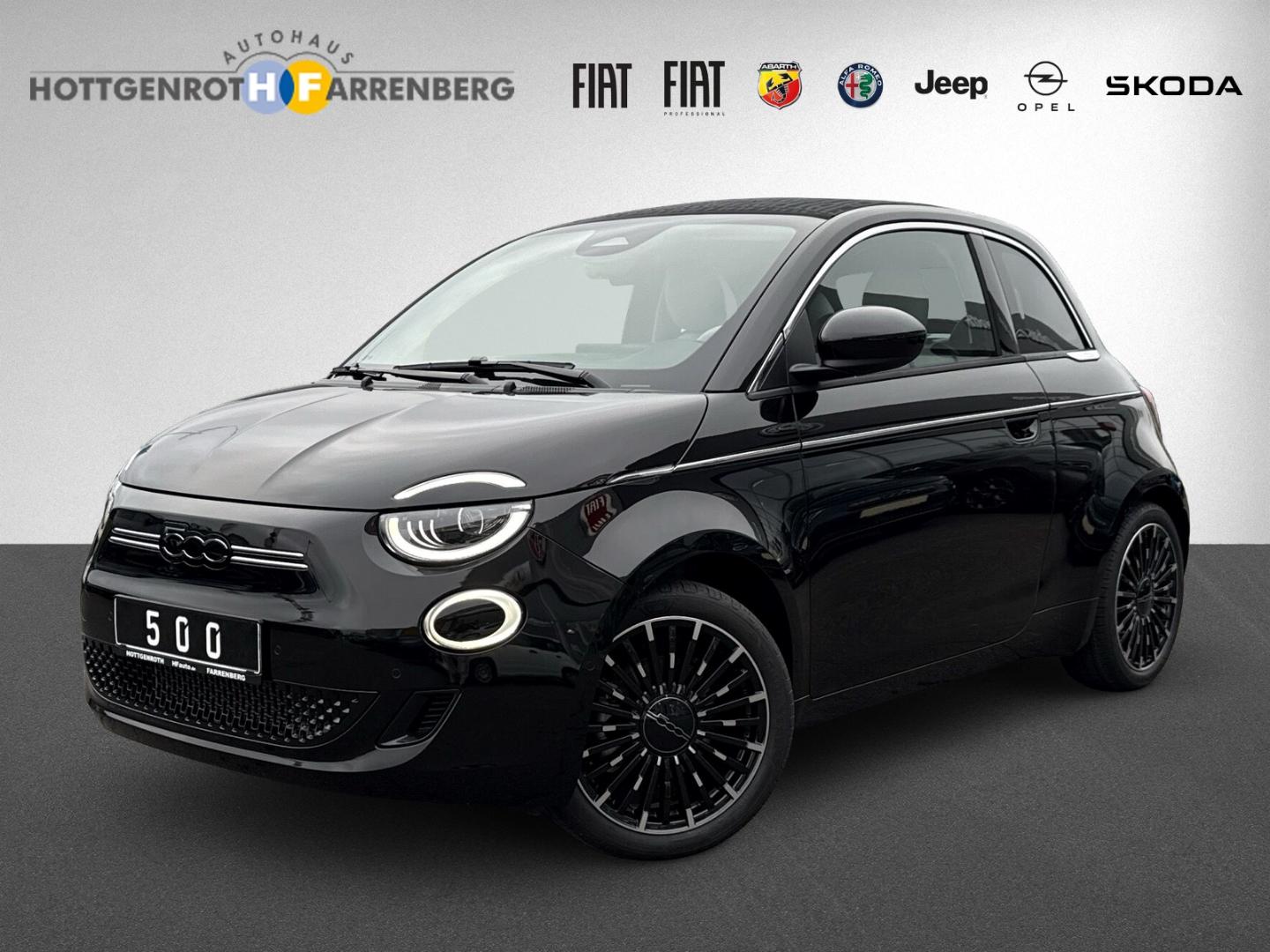 Fiat 500e La Prima Cabrio UConnect Navi ParkView