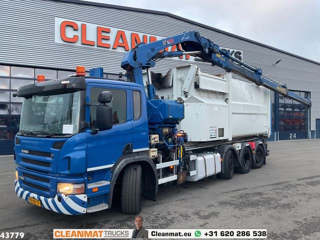 Scania P 360 8x2 Hiab 21 Tonmeter laadkraan