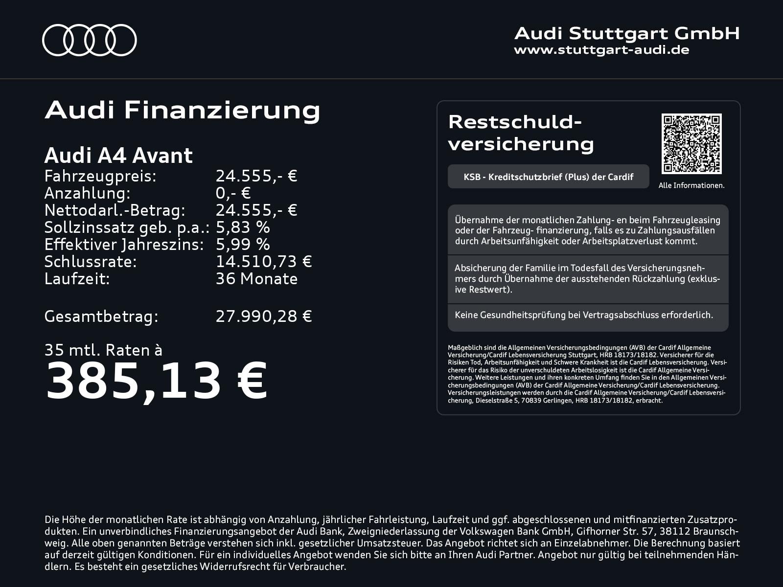 Audi A4 Avant 35 TFSI advanced S line Keyless CarPlay