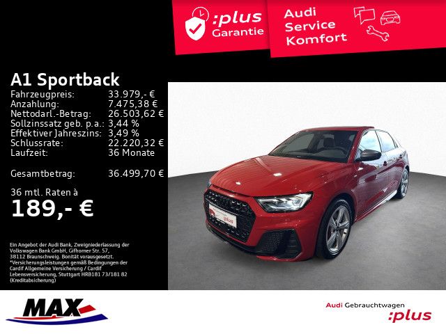A1 Sportback 40 TFSI S-LINE LED+KAMERA+SONOS+DAB