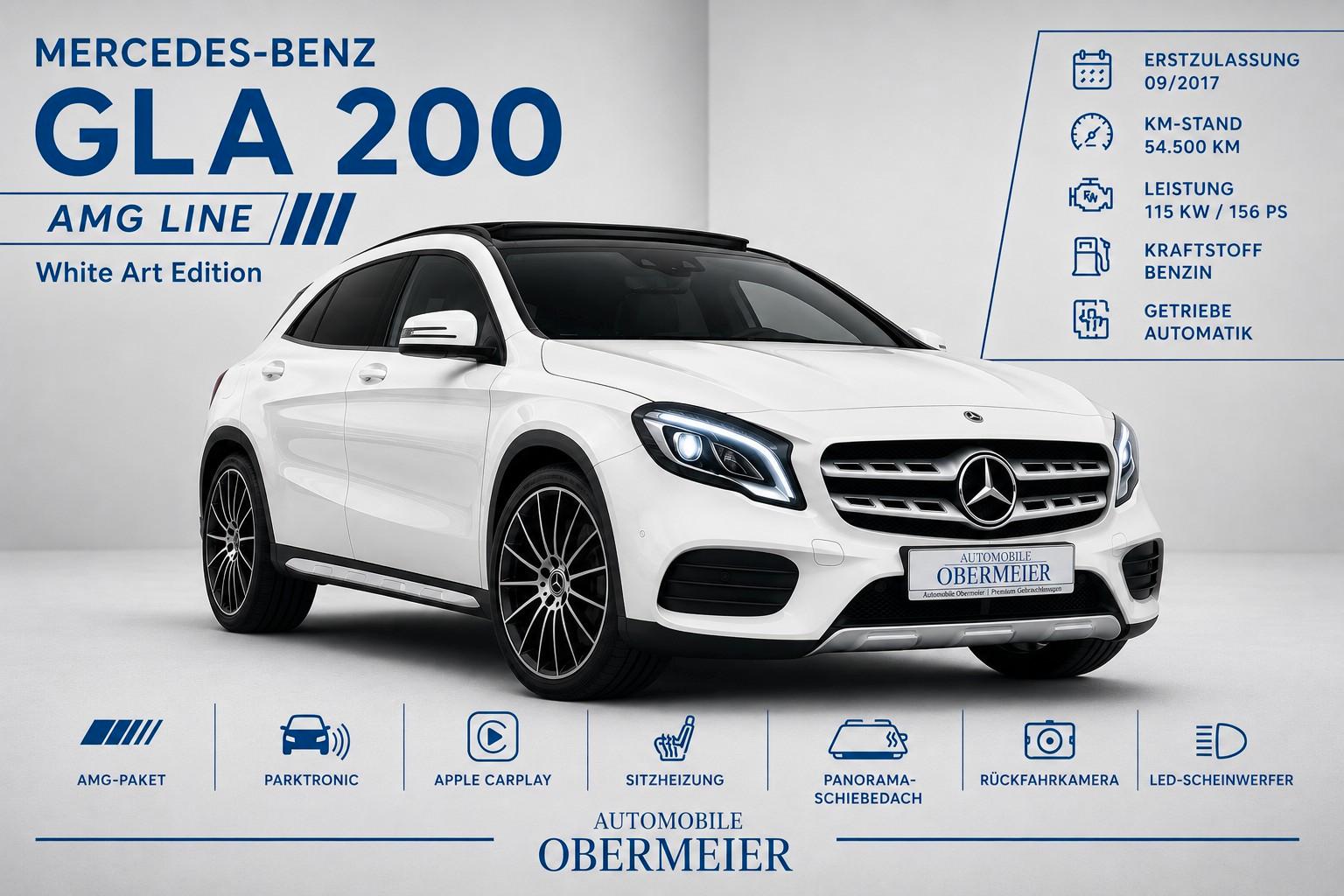 Mercedes-Benz GLA 200 AMG/WhiteArt Rü-Ka LED P-SHD CarPlay