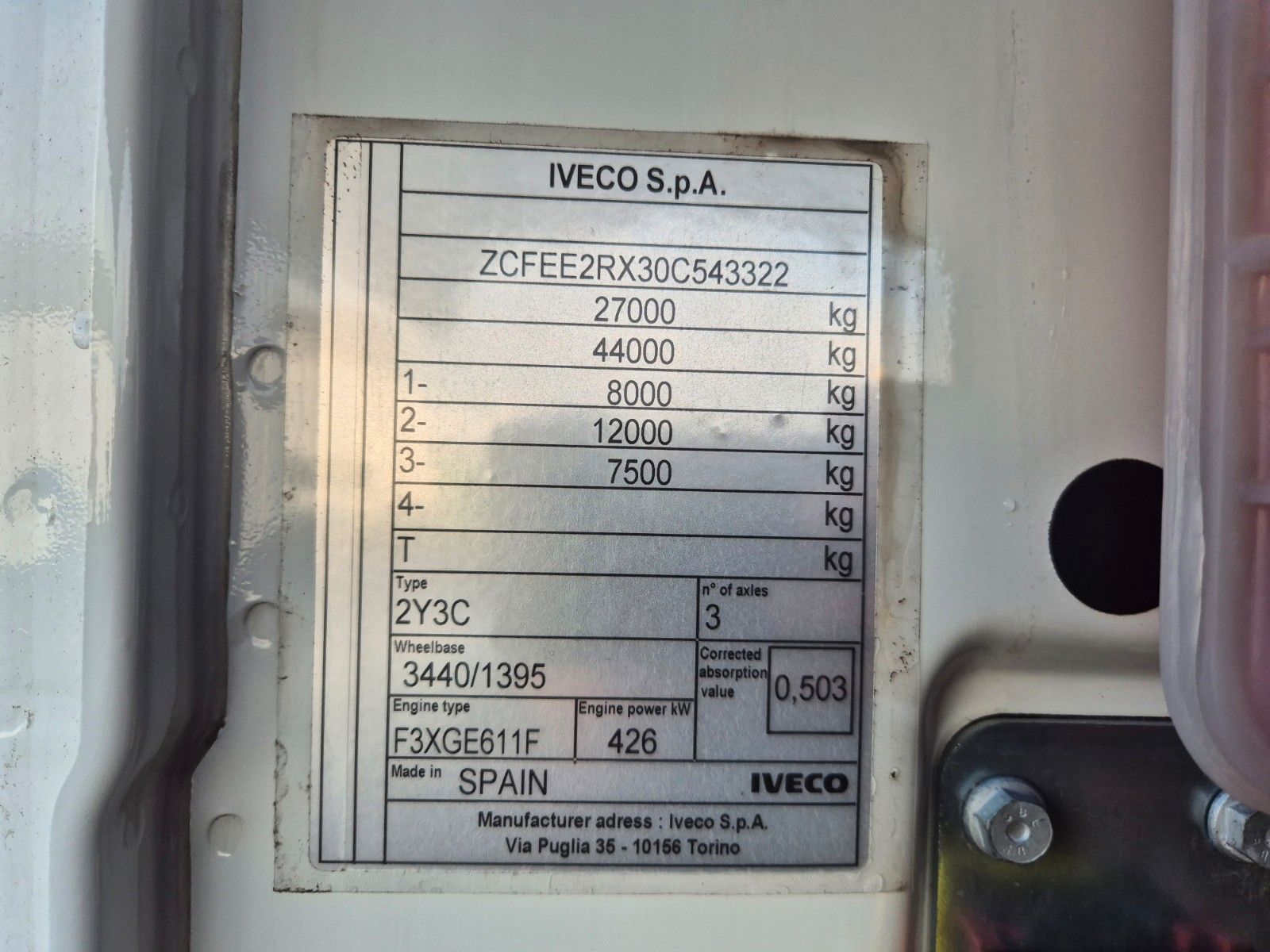 Fahrzeugabbildung Iveco AS280X58Y/ PS ON Meiller AK 16. T Funk AHK Cam