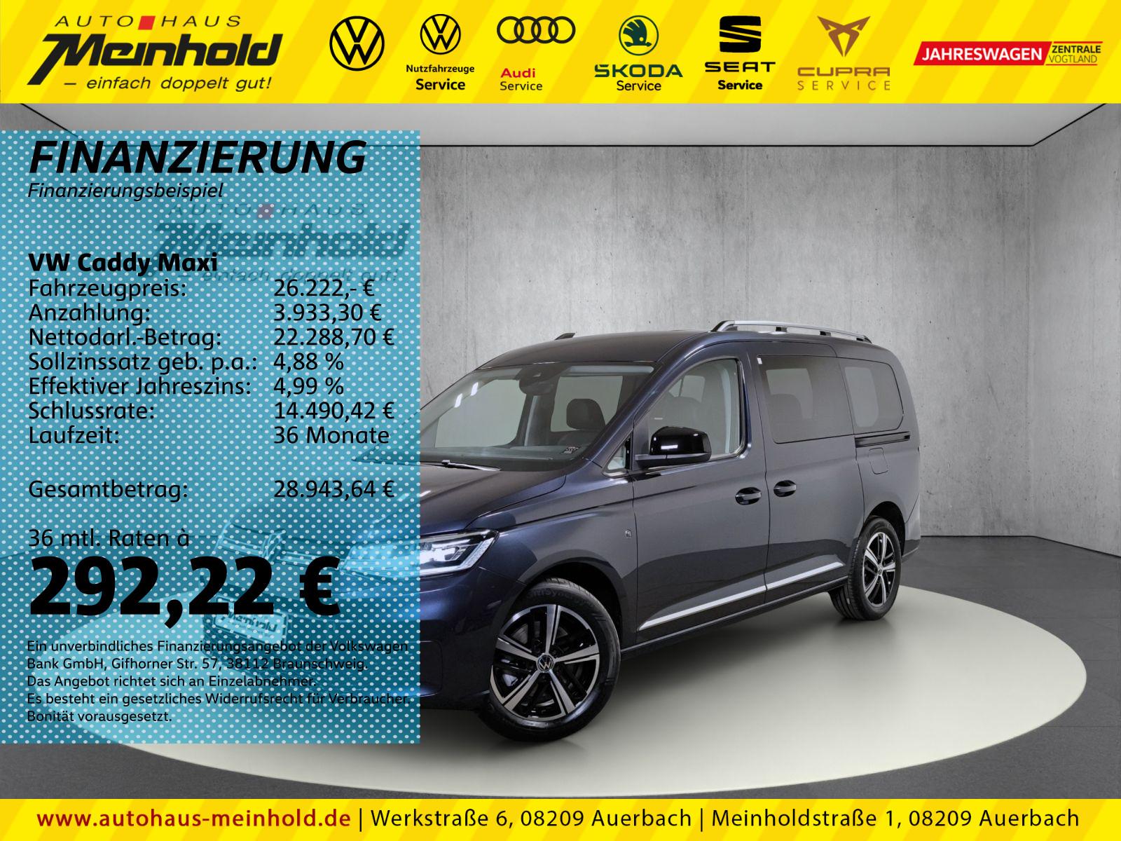 Volkswagen Caddy Maxi 1.5 TSI Style, LED, Kamera, ACC, Navi