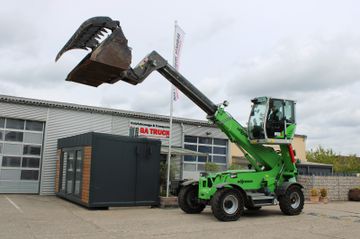 SENNEBOGEN 355 E-Vollgummireifen-Greifschaufel-Teleskop-TOP